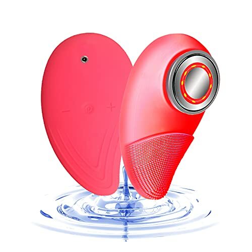 Facial Cleansing Brush Face Massager Electric: with Soft Silicone, Waterproof