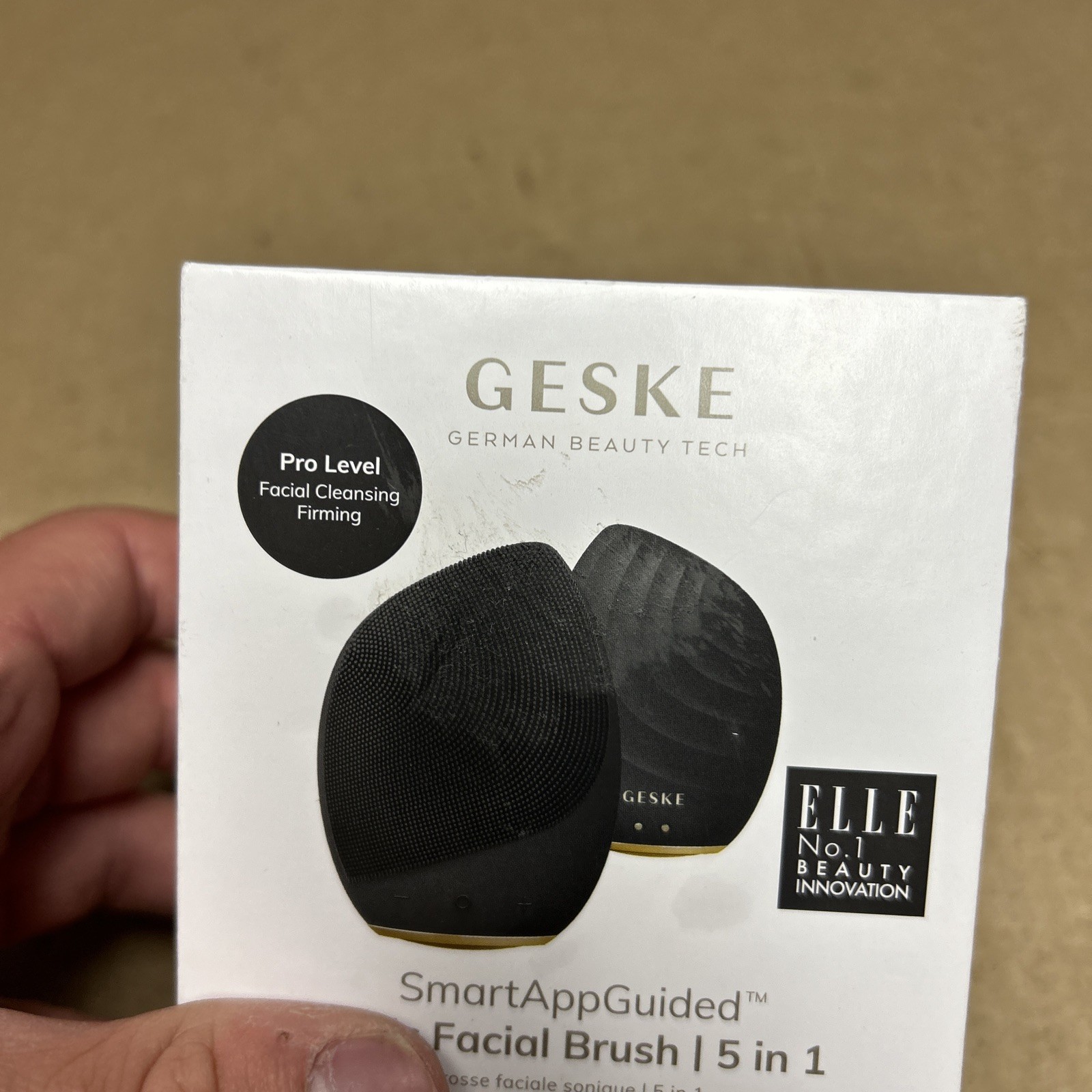GESKE Sonic Facial Brush 5 in 1 Gray New Sealed
