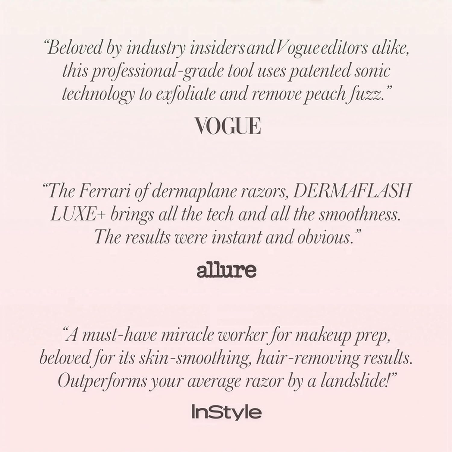 DERMAFLASH LUXE+ Sonic Dermaplaning Tool for Face Peach Fuzz Removal, Anti-Aging