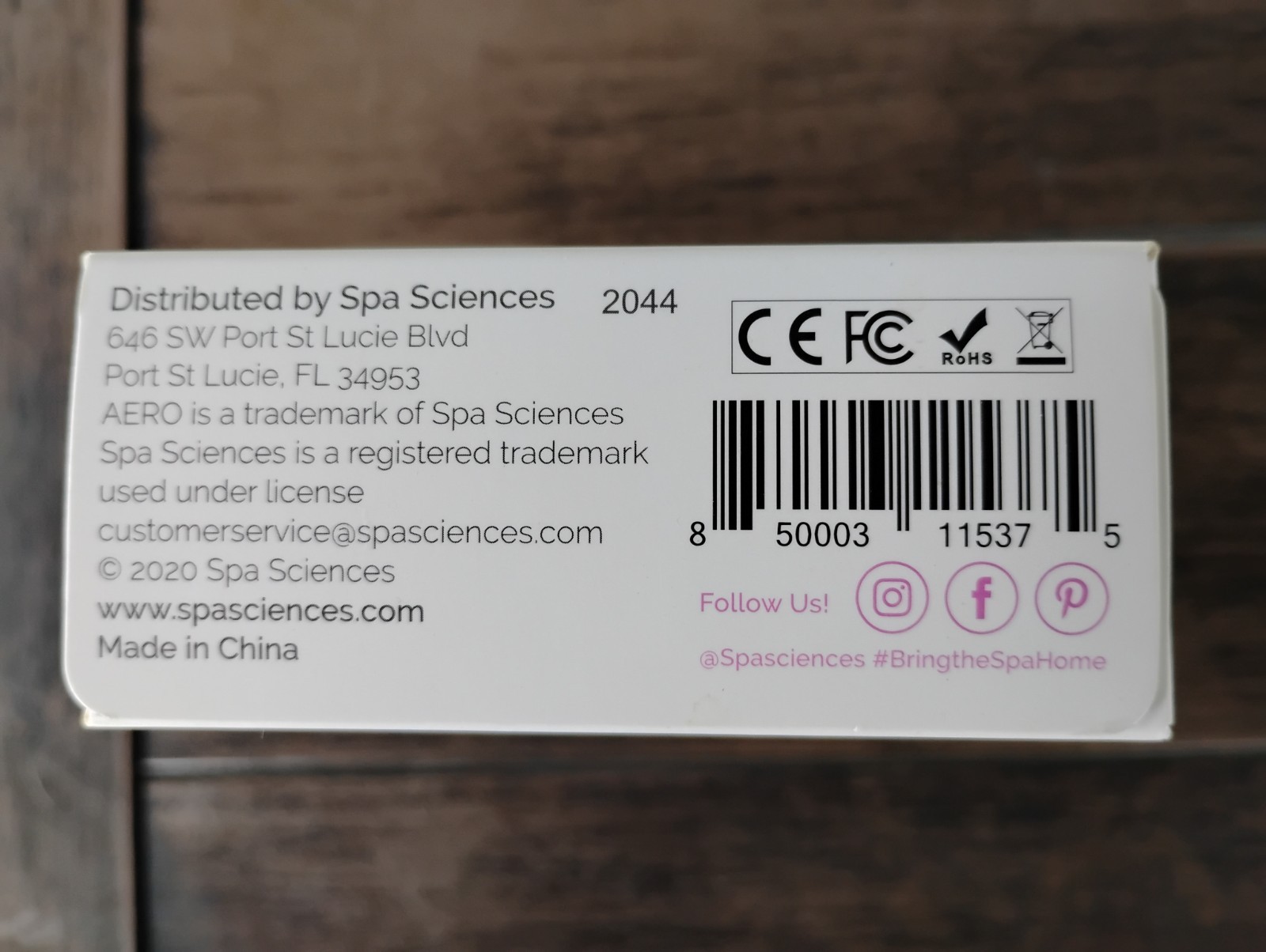 Spa Sciences AERO Rechargeable Anti-Aging Skincare Infusion Tool White