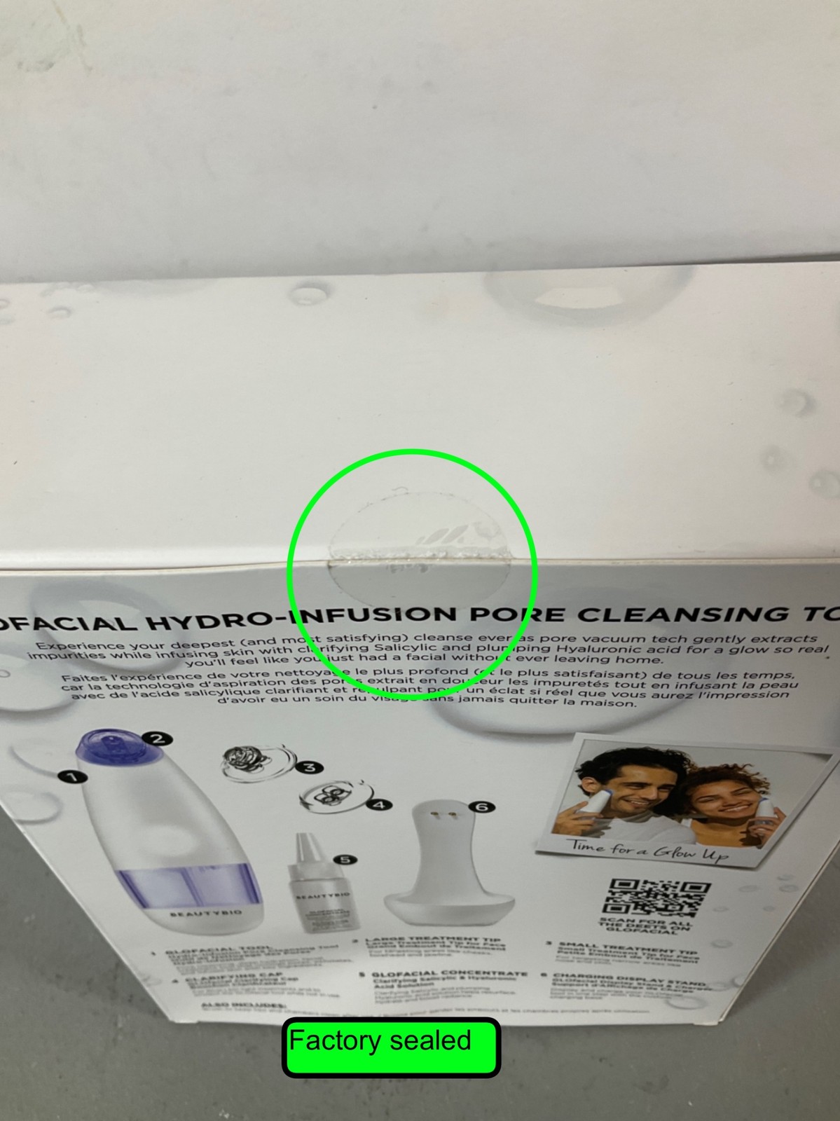 BeautyBio GloFacial Pore Cleanser with Blue LED Light & Hyaluronic Acid