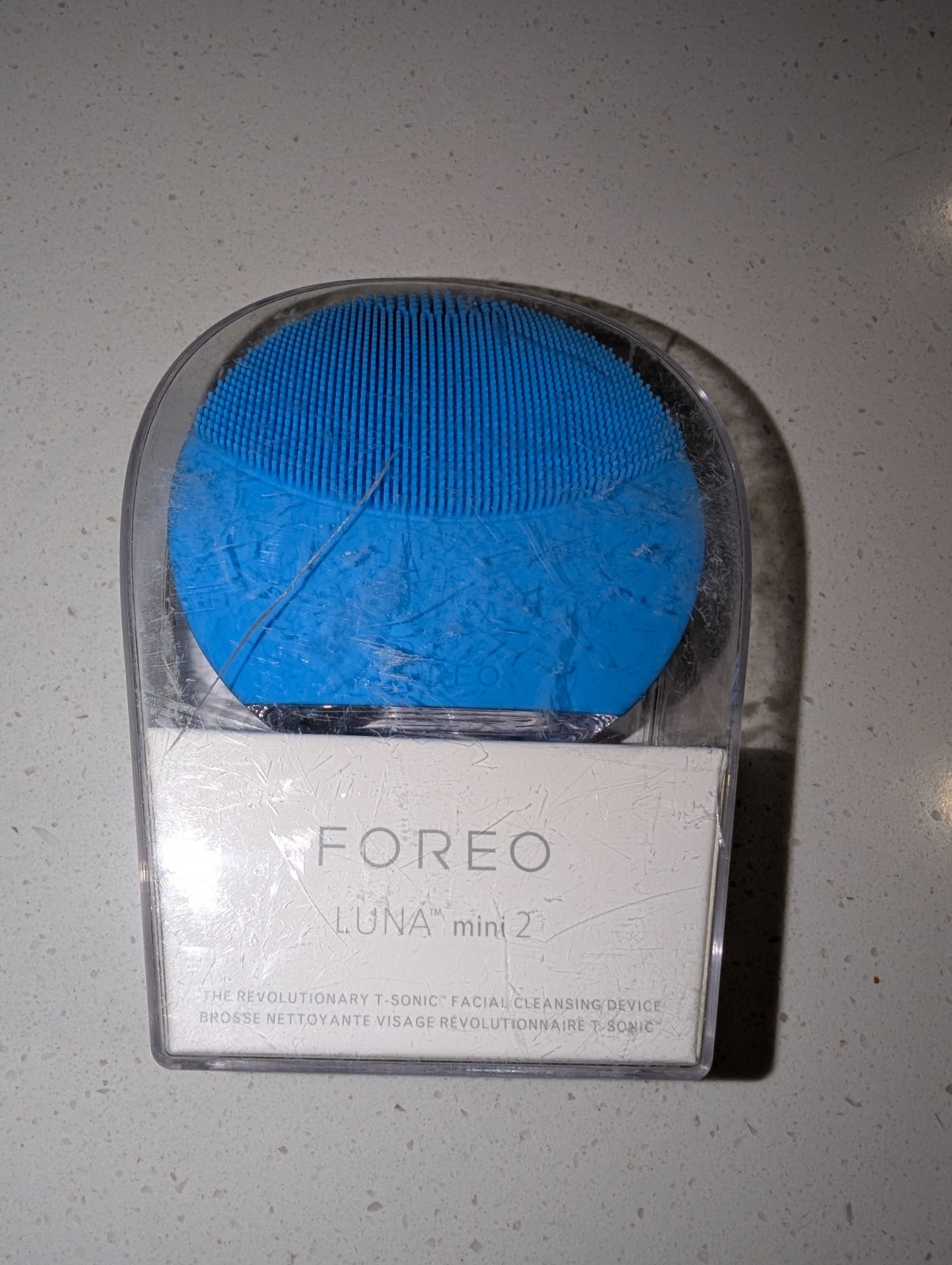 FOREO LUNA mini 2 Sonic Facial Cleansing Brush Aquamarine – Read Description