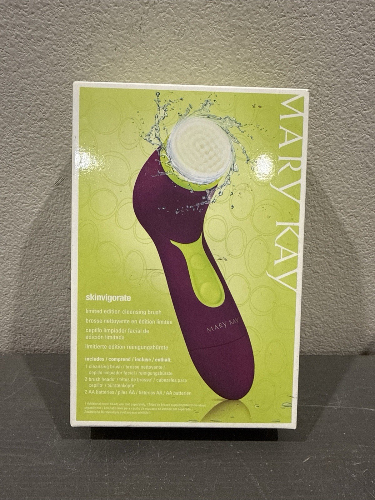 MARY KAY Skinvigorate Cleansing Brush Set 2 Brush Heads Limited Edition NEW