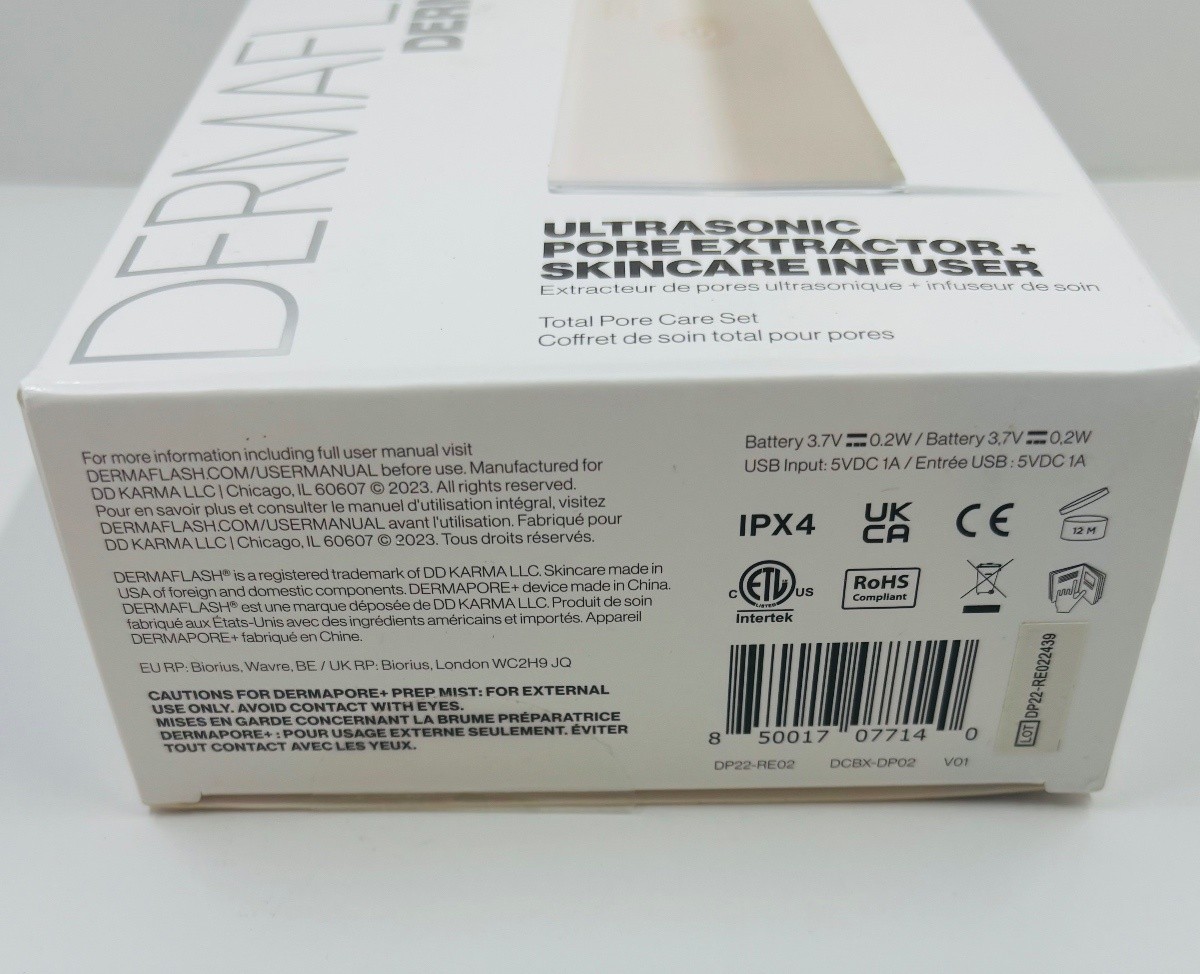 DERMAFLASH DERMAPORE+ Ultrasonic Pore Extractor Skincare Infuser Blush
