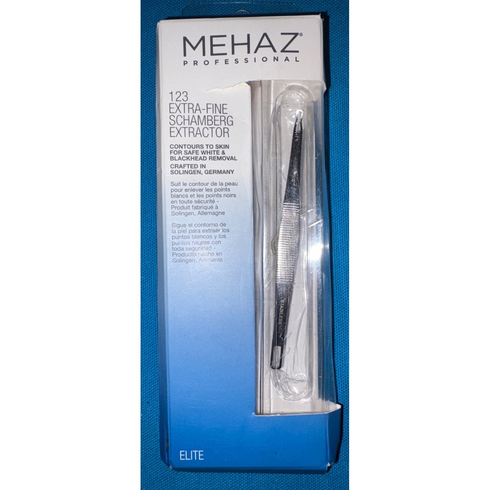 NEW Mehaz Professional Extra Fine Schamberg Double Loop Blackhead Extractor