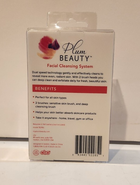 Plum Beauty Facial Cleansing System Cleanses Exfoliates Two Systems Each Order