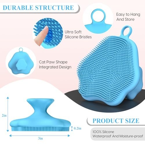 Manual Facial Cleansing Brush Silicone Face Scrubber Exfoliating Blackhead Pore