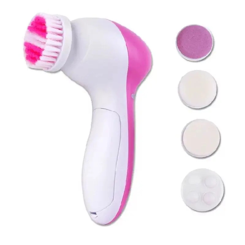 5 in 1 Electric Facial Cleaner Brush Blackhead Remover Massager Skin Care Tool