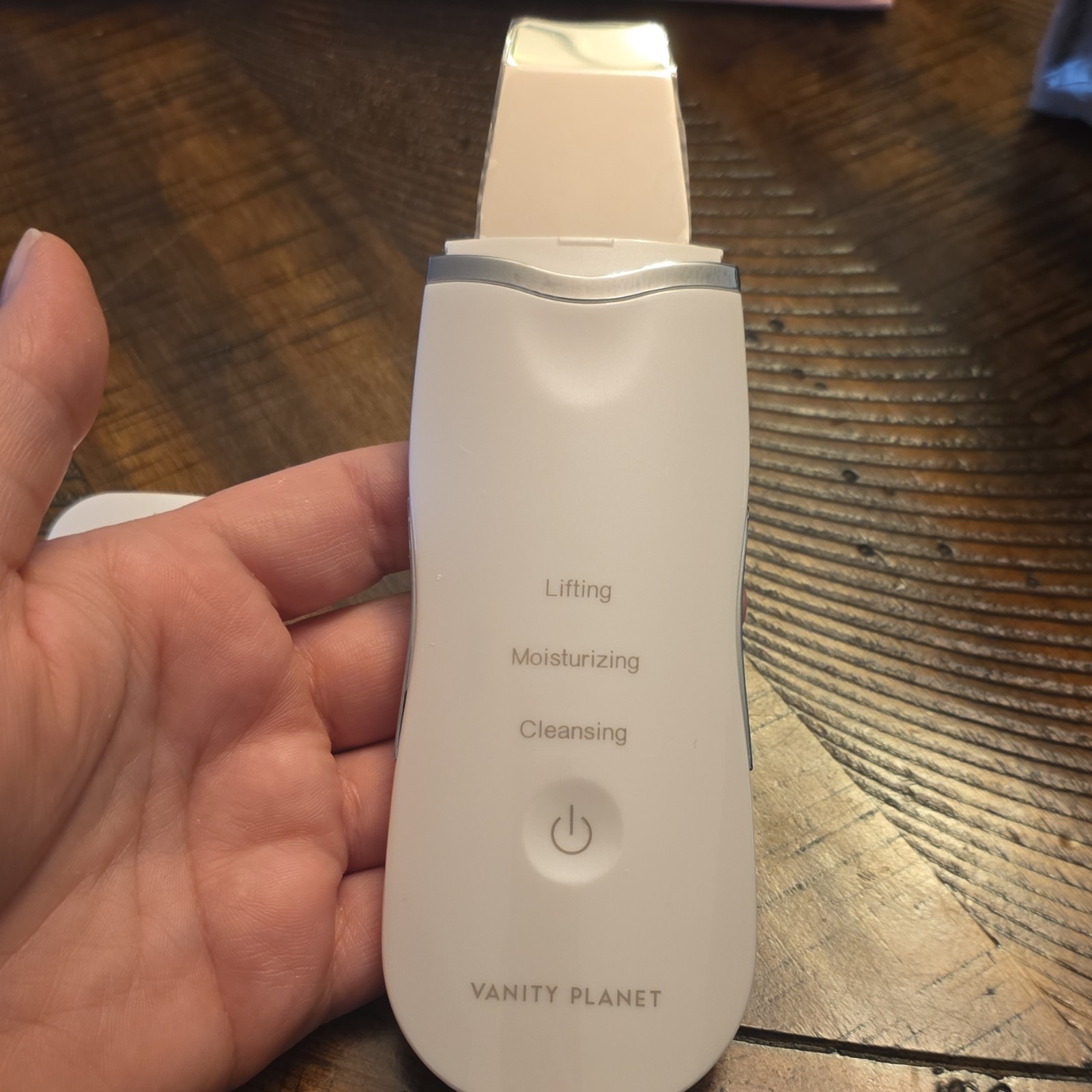 Vanity Planet Facial Cleansing Device Rechargeable USB, White