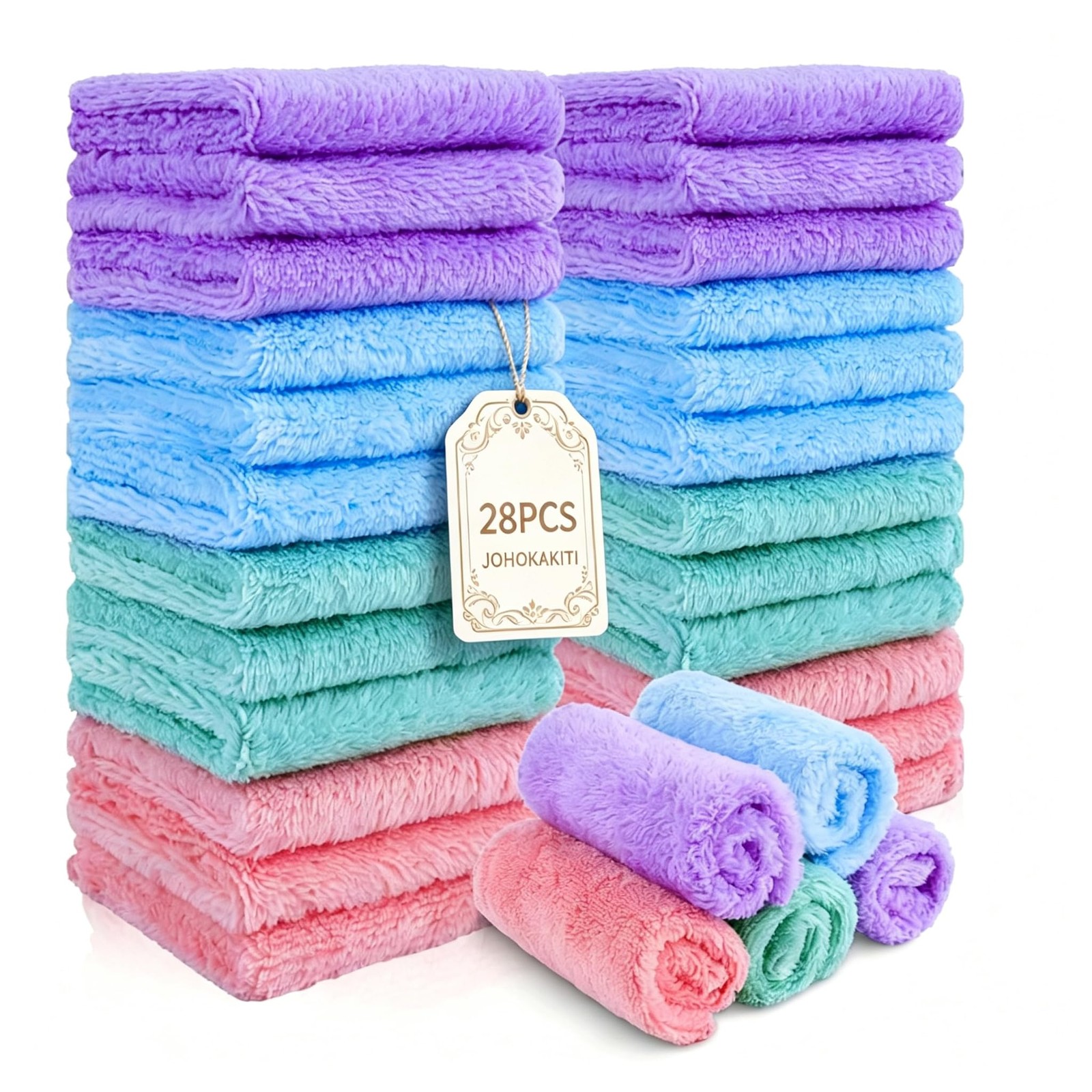 JOHOKAKITI 28 Pack Makeup Remover Cloths, Super Soft 1 Count (Pack of 1)