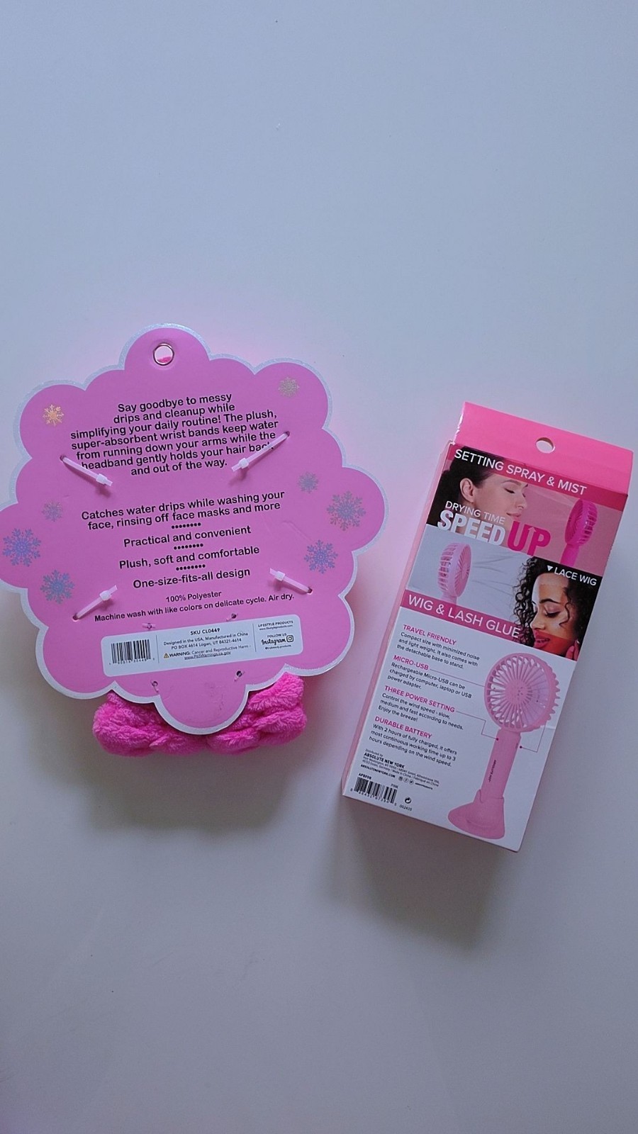 3-Piece Facial Cleanse Set & Absolute Hot Standing Beauty Fan