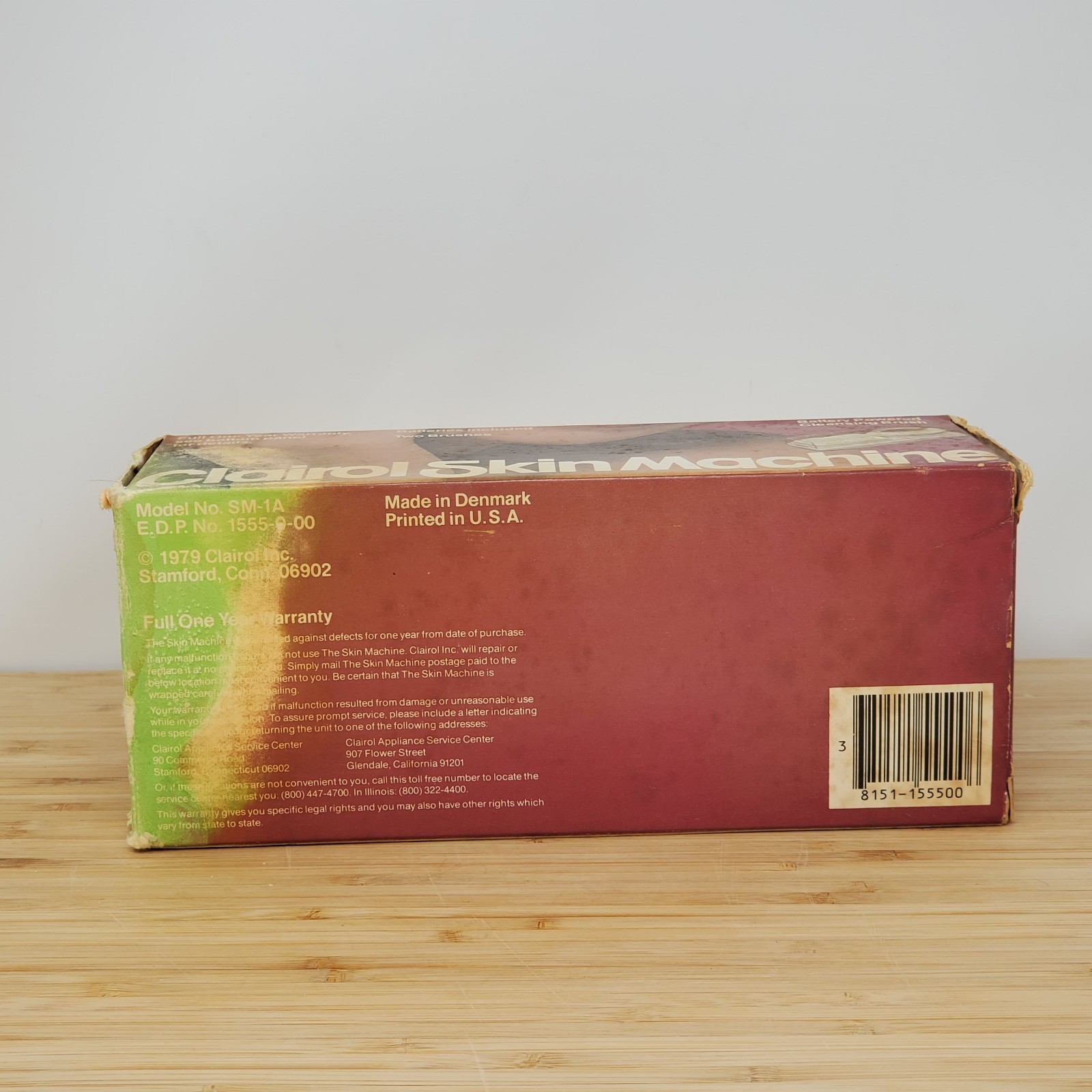 Vtg 1979 Skin Machine By Clairol Facial Brush Complete Unused in Box Fostex Soap