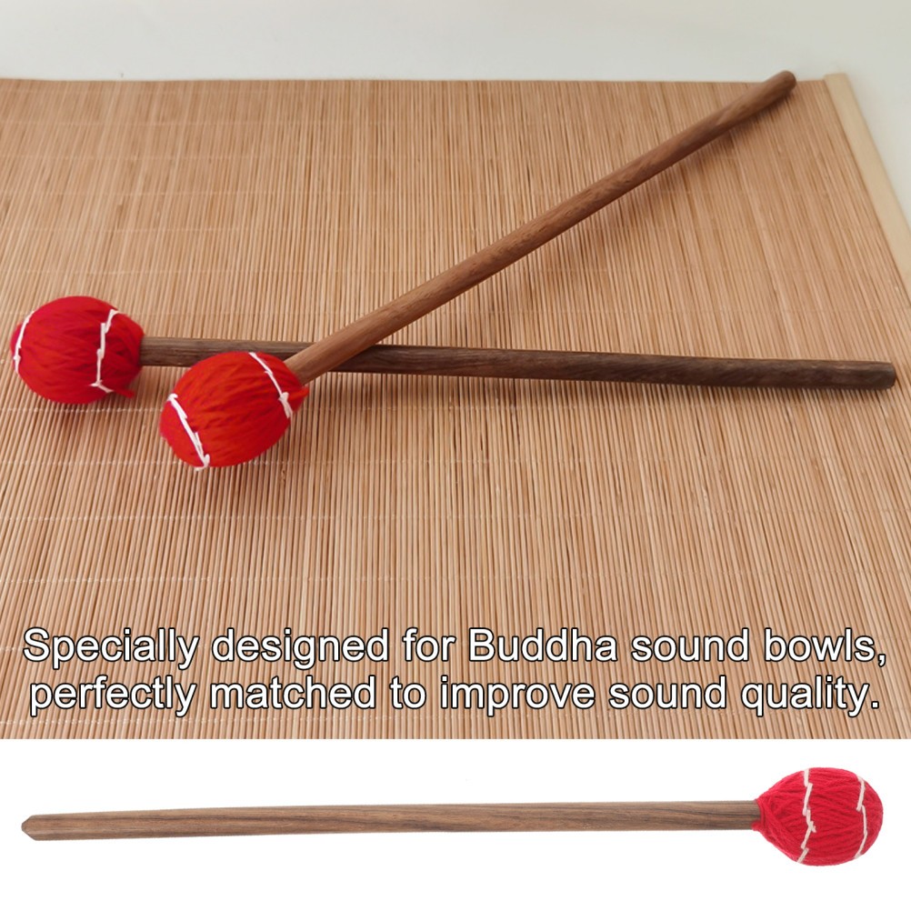 Wool Yarn Knocking Stick Small Sound Bowl Strikers Yoga Instruments