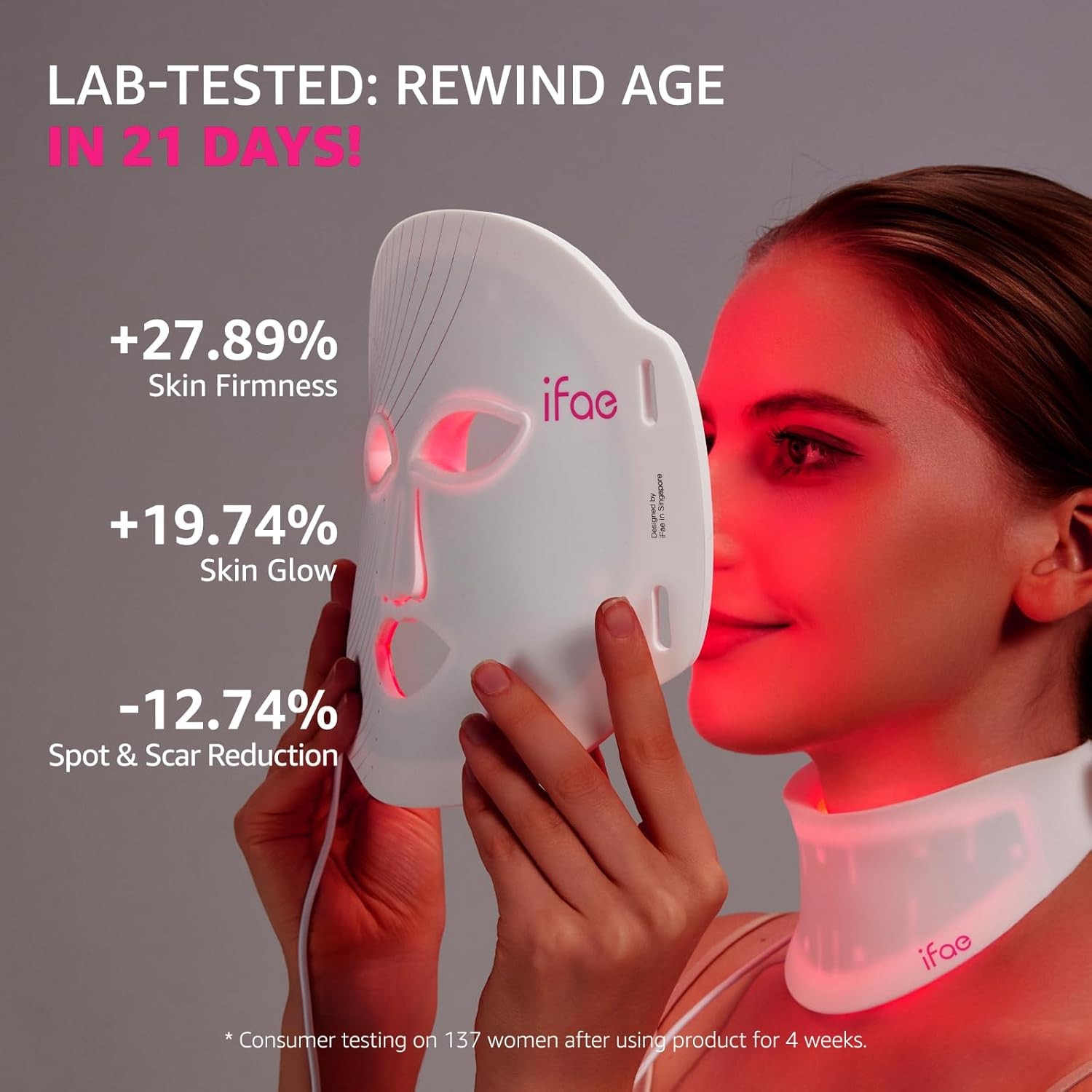 IFAE Multifunctional LED-7 in- 1 Face & Neck Set