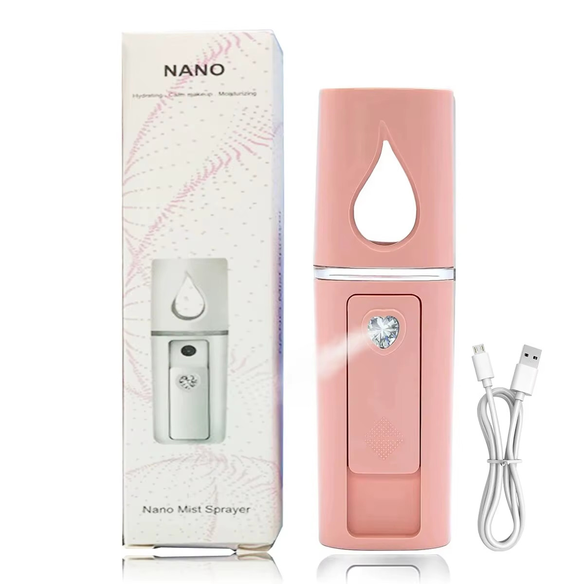 20ML Face Steamer Mist Sprayer Hydrating Nano Humidifier for Beauty Skin Care