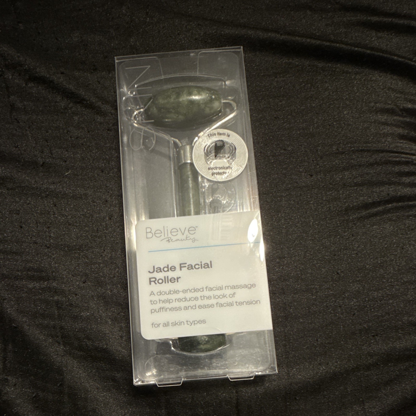 Believe Beauty Jade Facial Roller Facial Massager, Green, All Skin Types