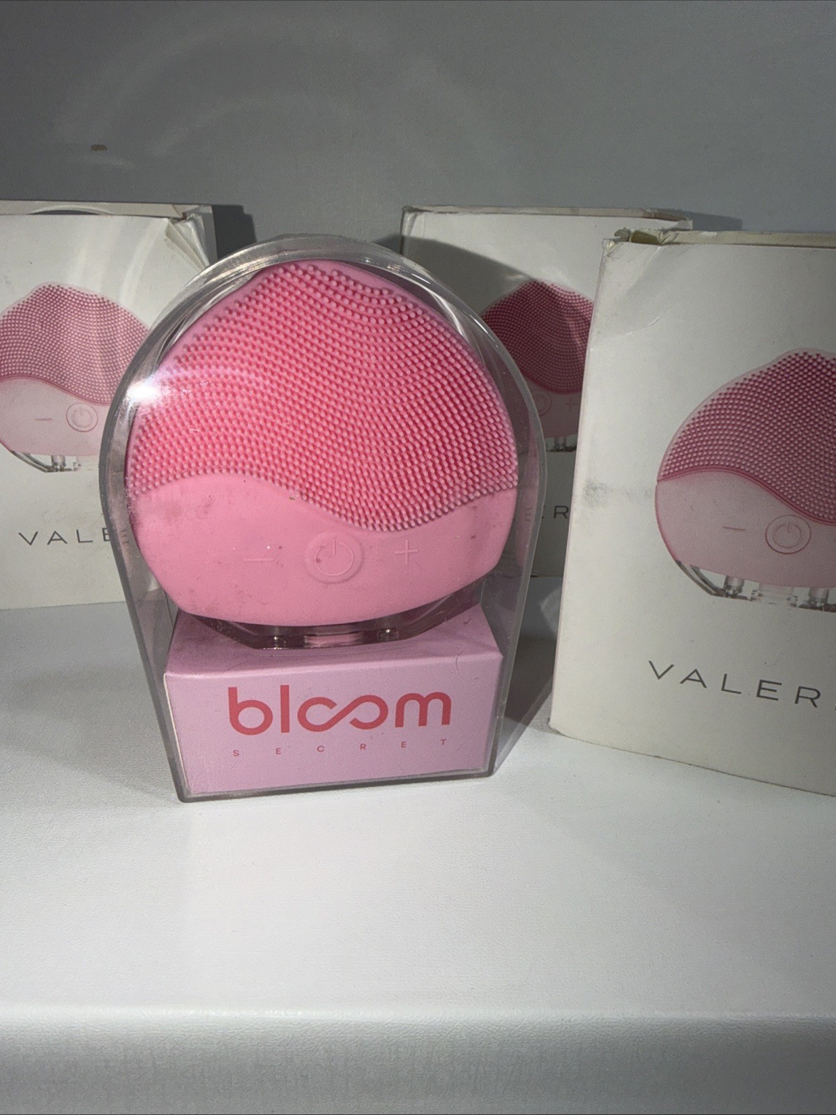 Lot 3 New Valere Ultrasonic Facial Cleanser Silicone Pink Damaged Outer Packing
