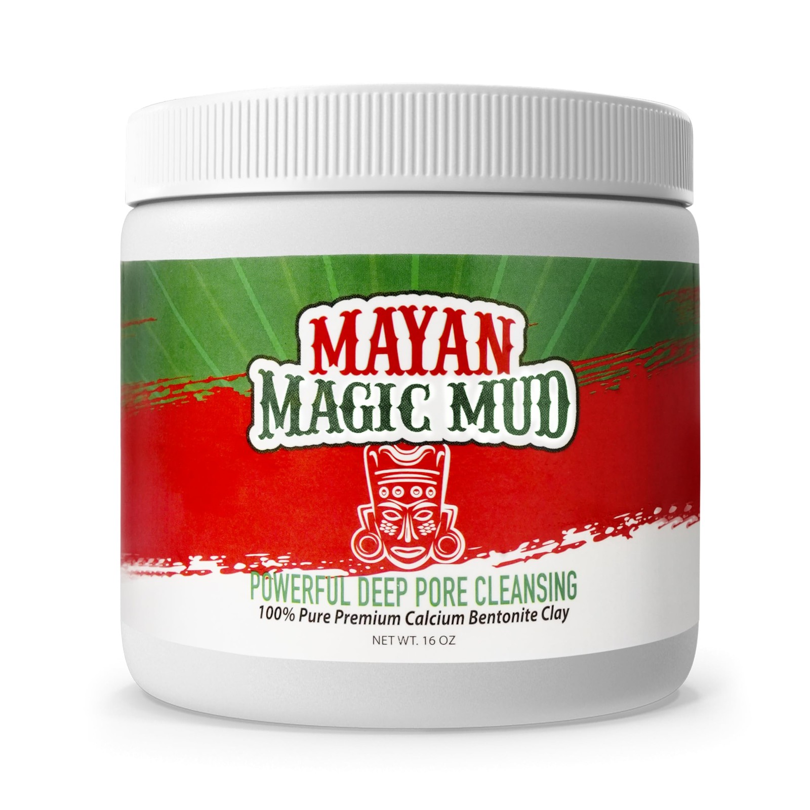 Mayan Magic Mud Powerful Deep Pore Cleansing 16 Ounce (Pack of 1), RED