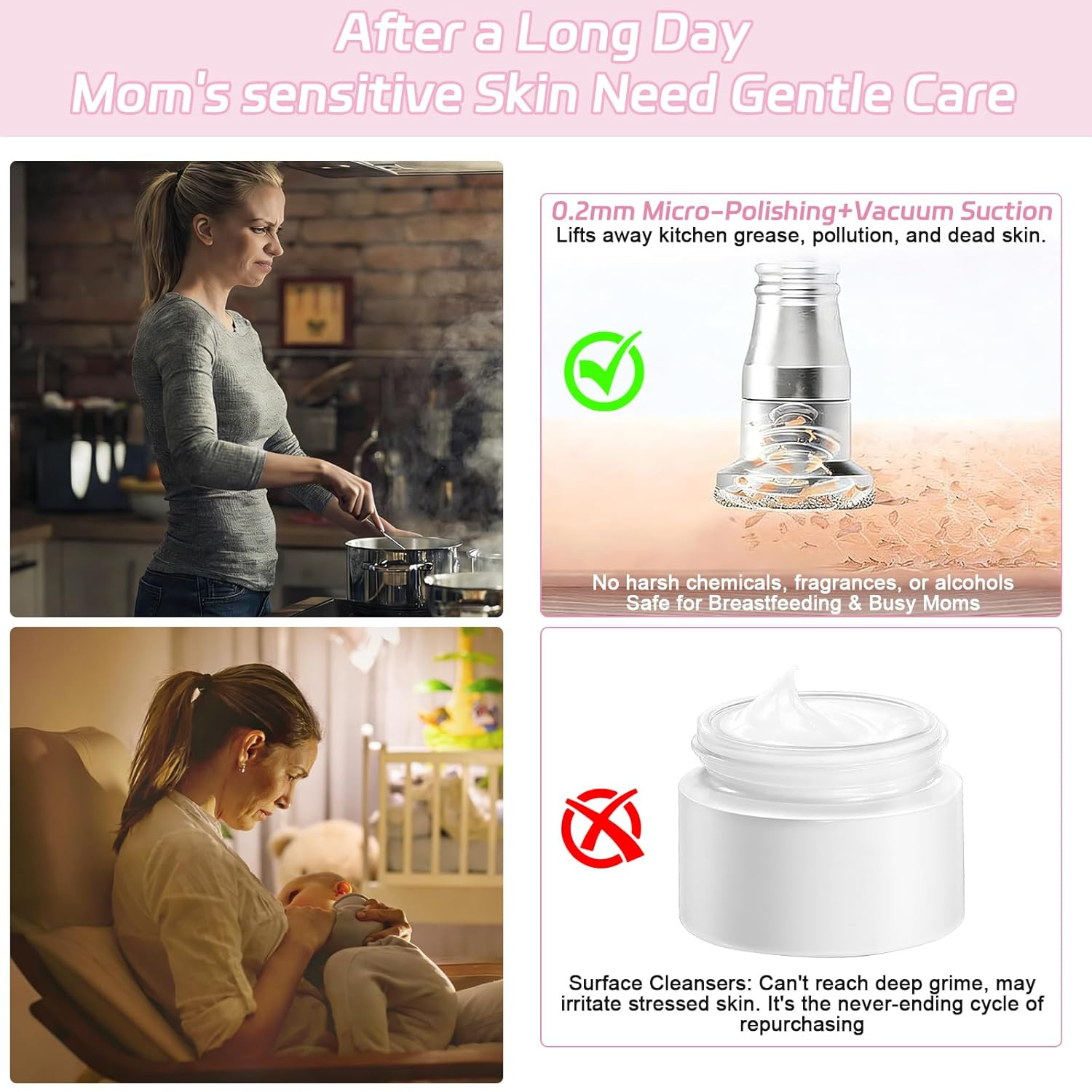 Pro Cordless Microdermabrasion Machine, Portable Facial Pore Vacuum Tool for Bl