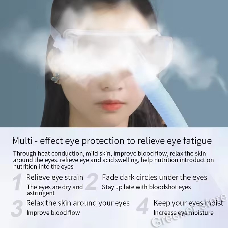 Eye Steamer Device Eyes Beauty Salon for Dry Eyes Warm Compress Mist Relief Dry