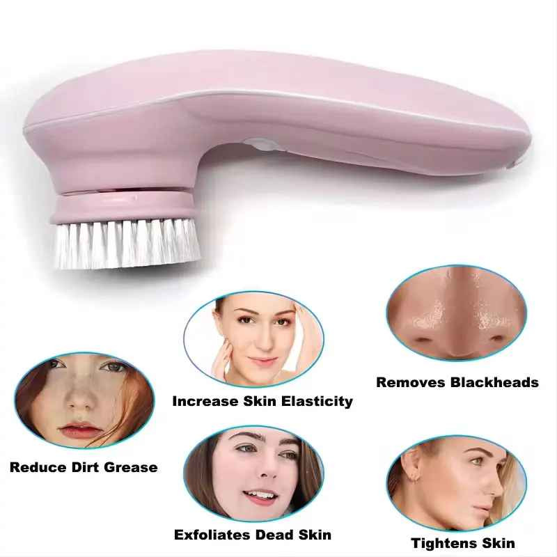 3in1 Rechargeable Electric Facial Cleansing Brush Set Face Body Exfoliating IPX6