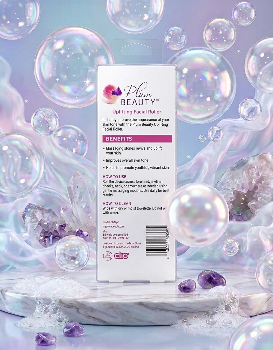 Plum Beauty Uplifting Facial Roller – Skin Tightening & Massage Tool