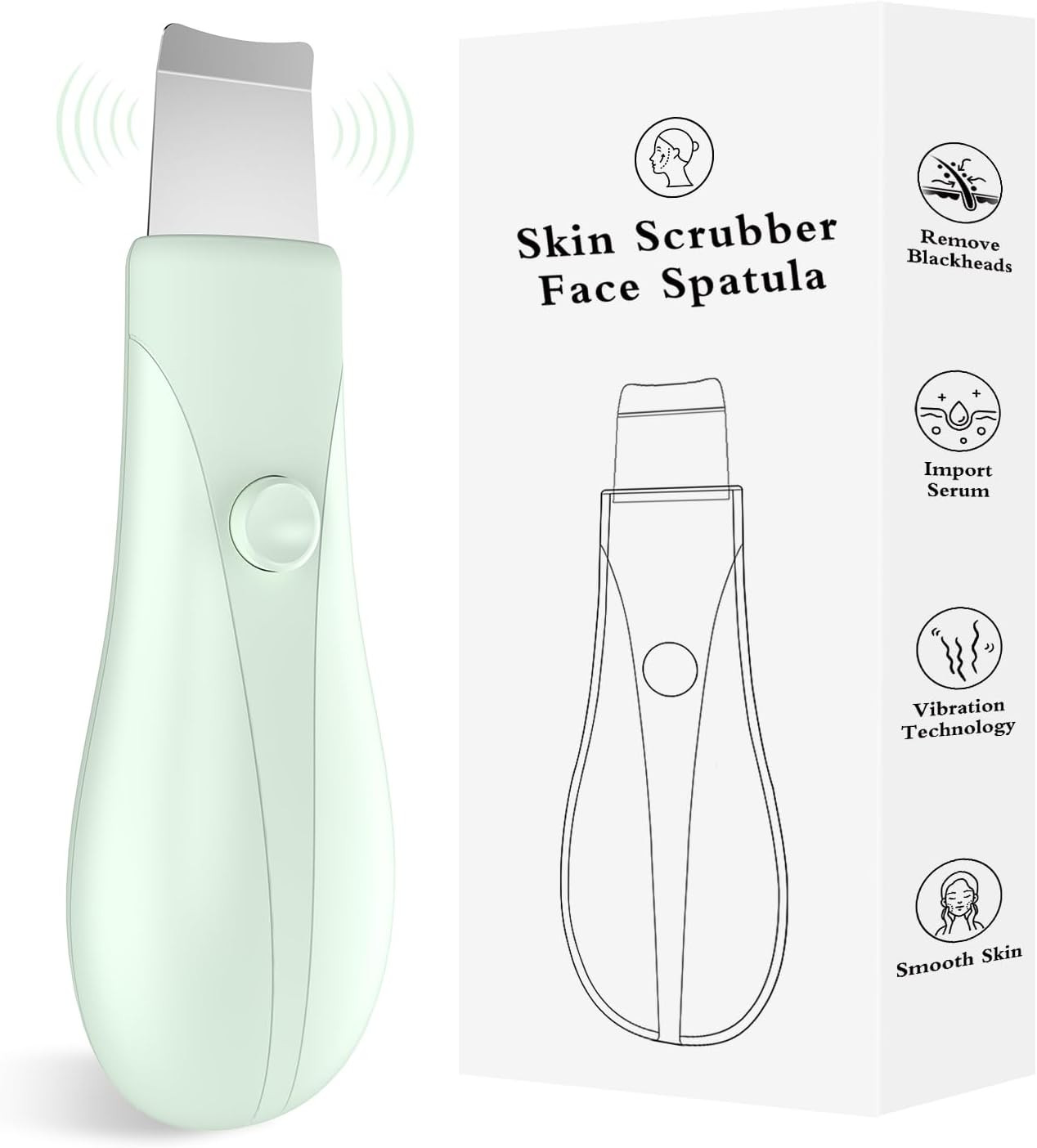 Skin Scrubber Face Spatula Skin Spatula Pore Cleaner Blackhead Remover Tools for