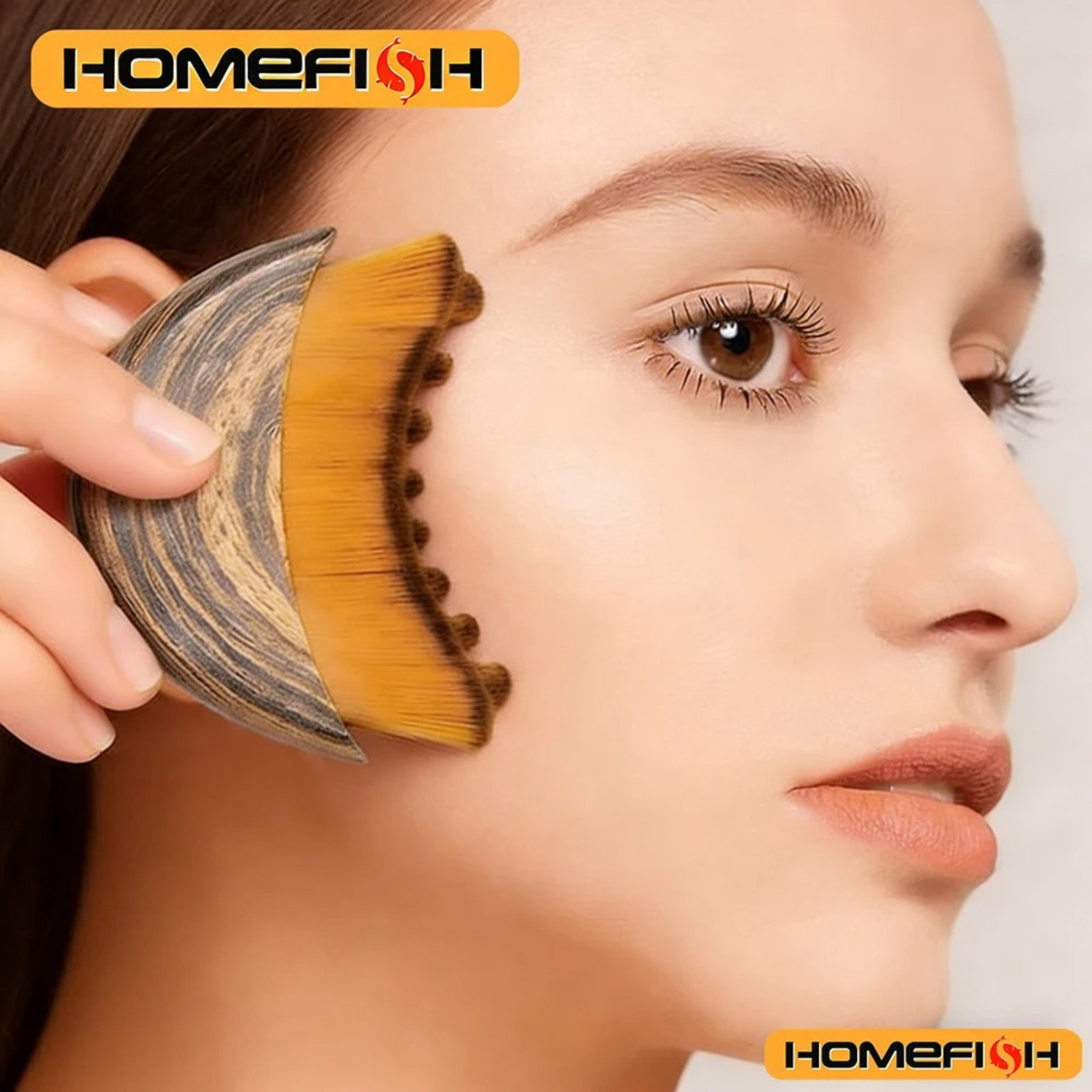 New Lymphatic Contour Face Brush, Dry Brushing Face Brush, Lymphatic Drainage