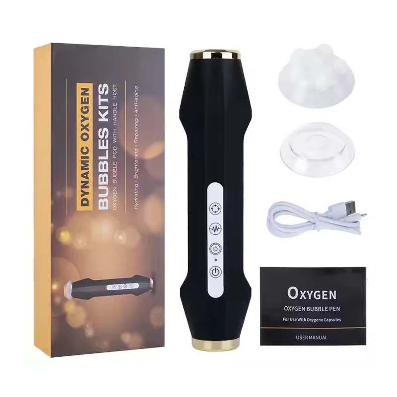 Design Co2 Bubble Oxygenation Capsules Pods Rechargeable Oxygen Facial Pen New