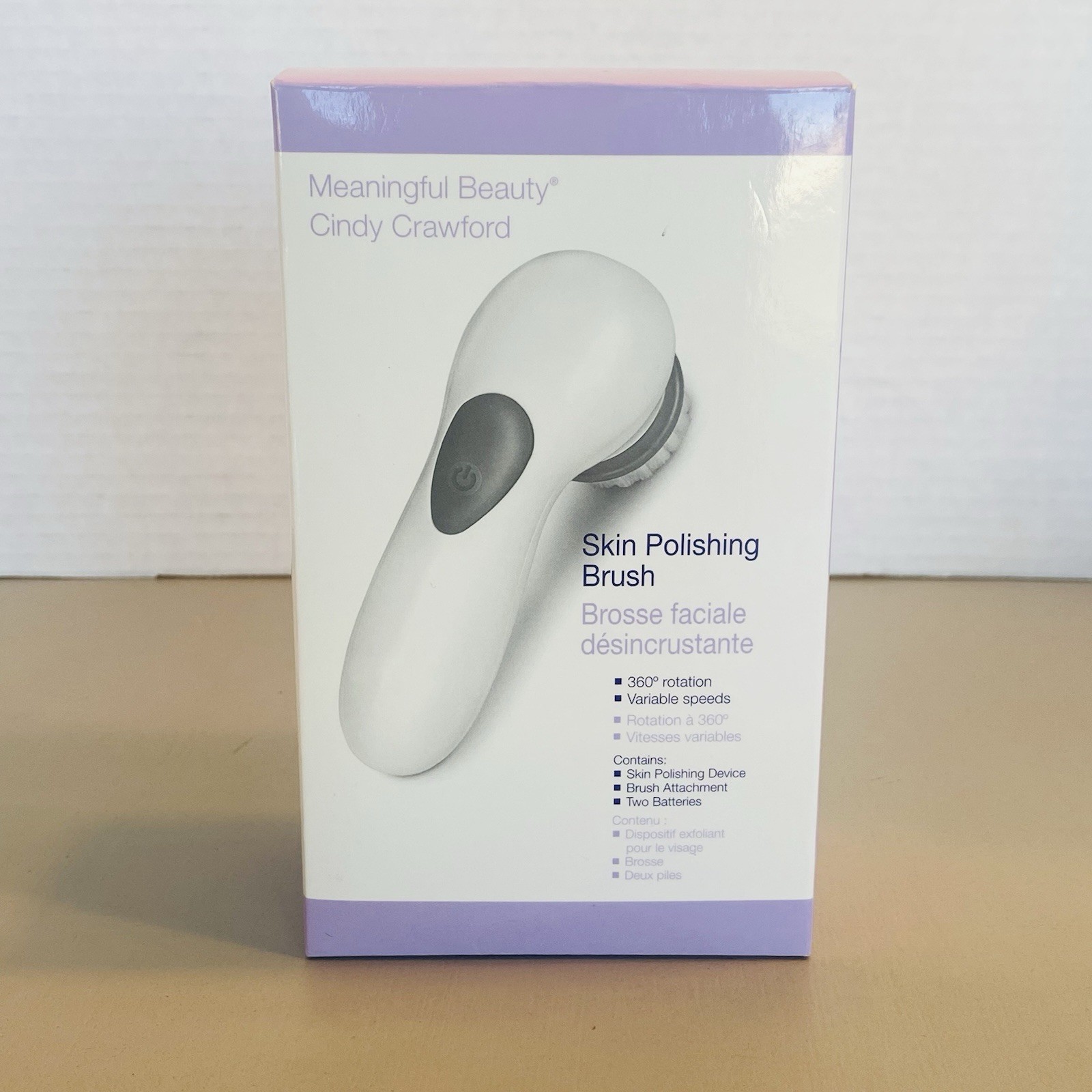 Meaningful Beauty Cindy Crawford Skin Polishing Brush 360 Degree Rotation New