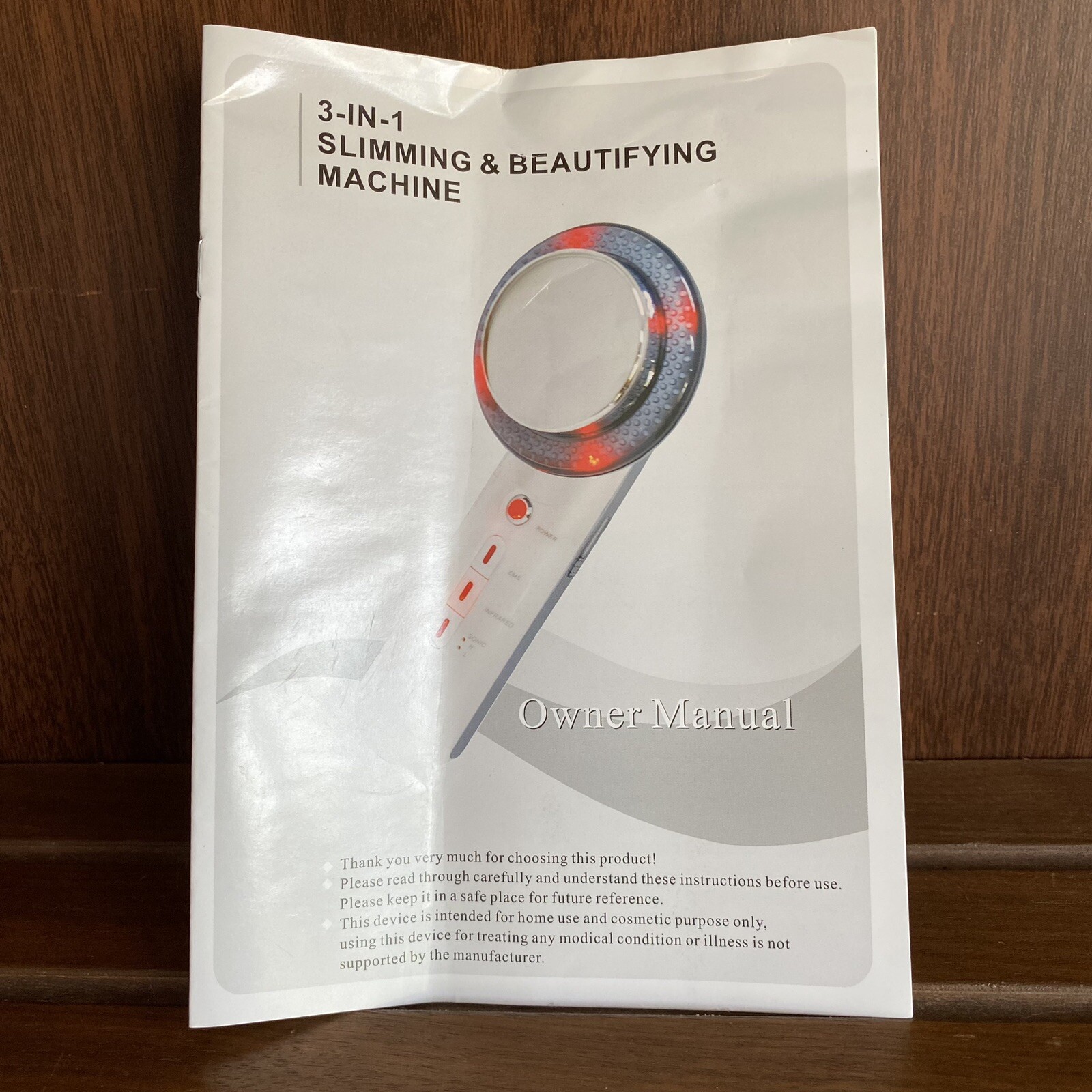 3-in-1 Slimming & Beautifying Machine & Manual by Skincare Options NEW Open Box