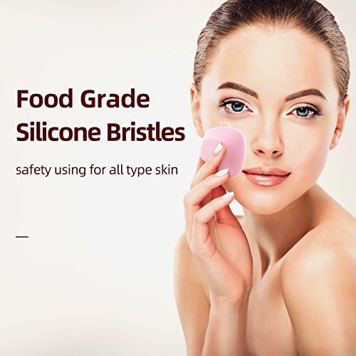 Silicone Face Scrubber 2-Pack – Waterproof Facial Cleansing Brush for Exfoliatin