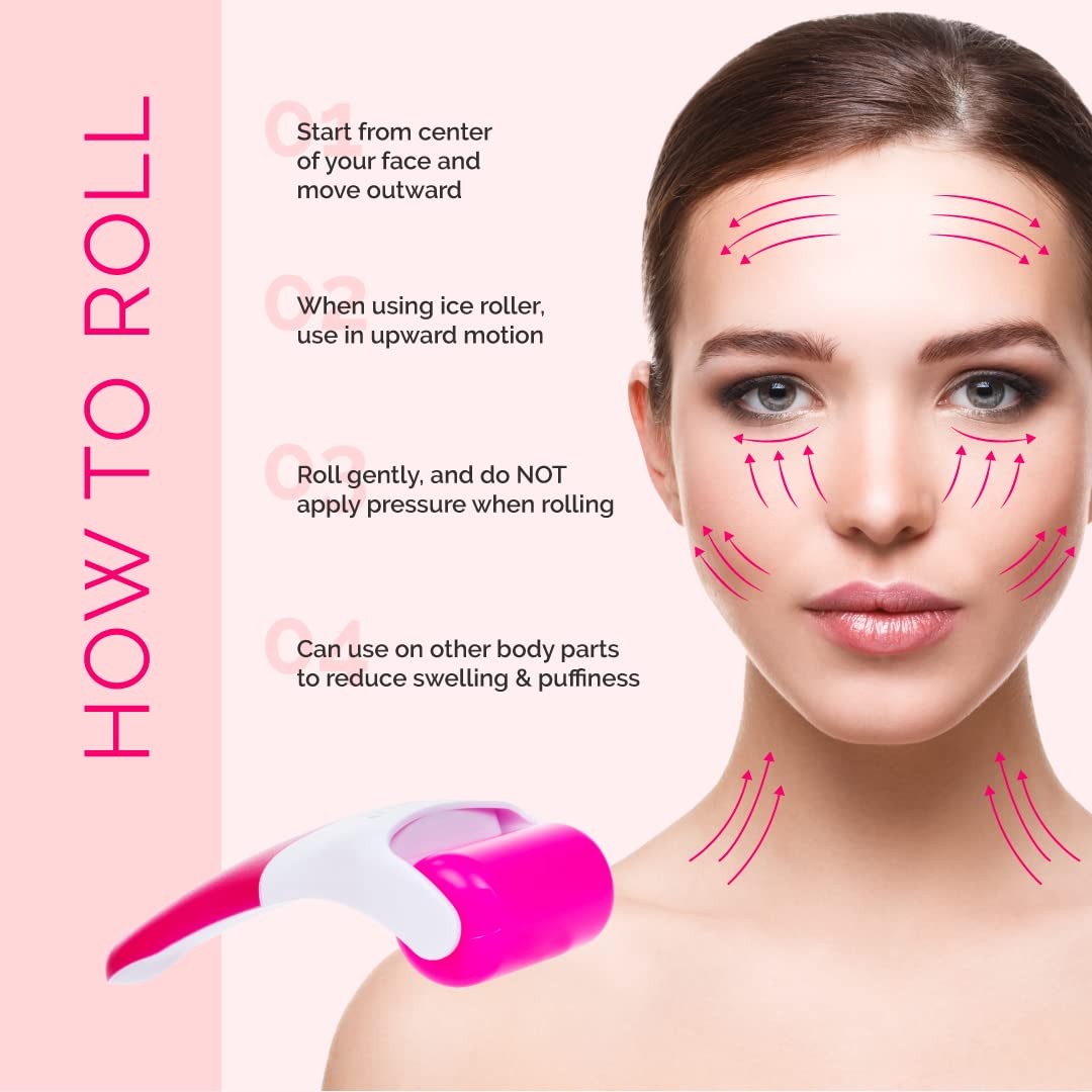 Elizabeth Mott Ice Roller for Face & Eyes Cooling Facial Massager to Reduce…