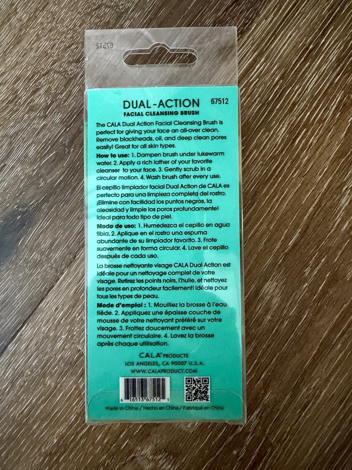 CALA Dual-Action Facial Cleansing Brush (Mint), Deep Clean Pores, NIB