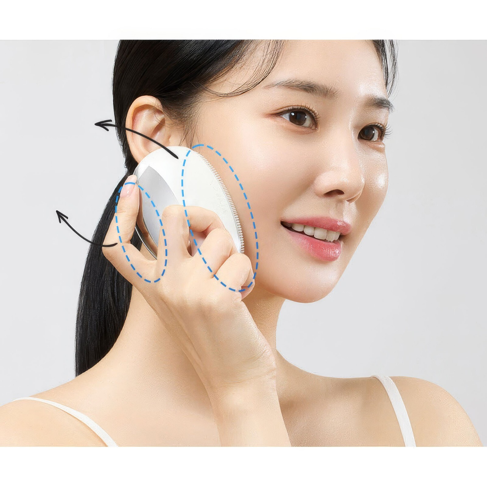 Viveca Ultrasonic Wave Facial Cleanser Micro-Vibration Galvanic Light Therapy