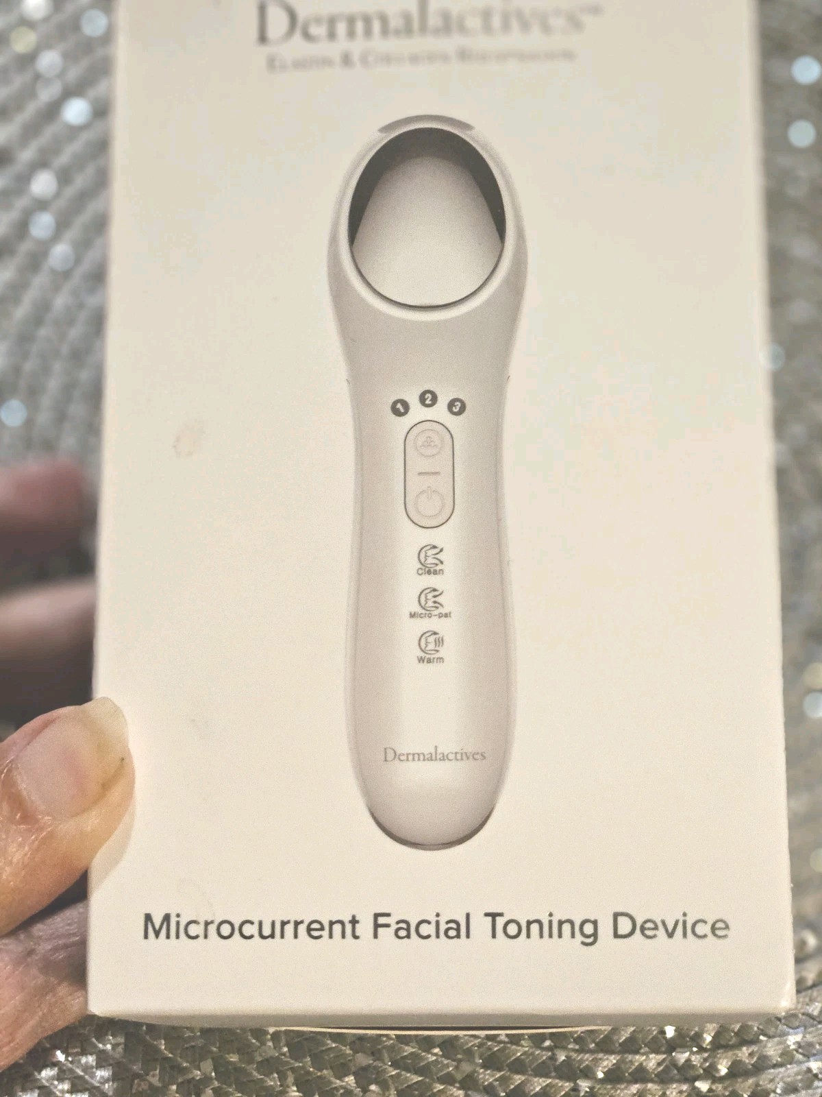 Dermalactives Microcurrent Facial Toning Device FULL SZ NIB Org. $179