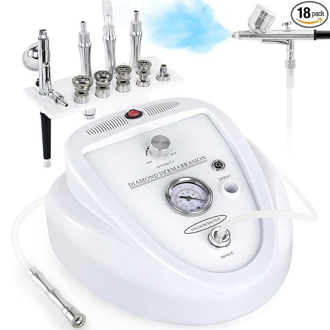 2 in 1 Diamond Microdermabrasion Machine with Spray Kit
