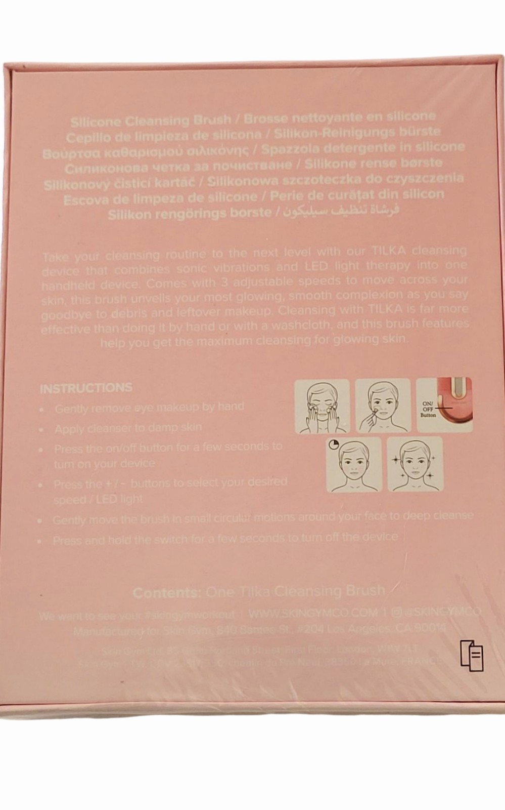 $79 Skin Gym Vibrating Facial Cleansing Brush Silicone