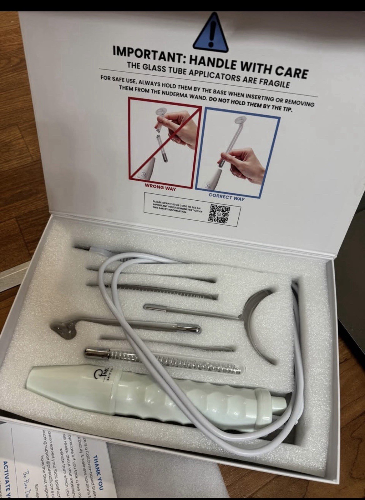 NEW Pure Daily Care NuDerma Clinical Neon + Argon Acne Facial Wand Kit 7pc