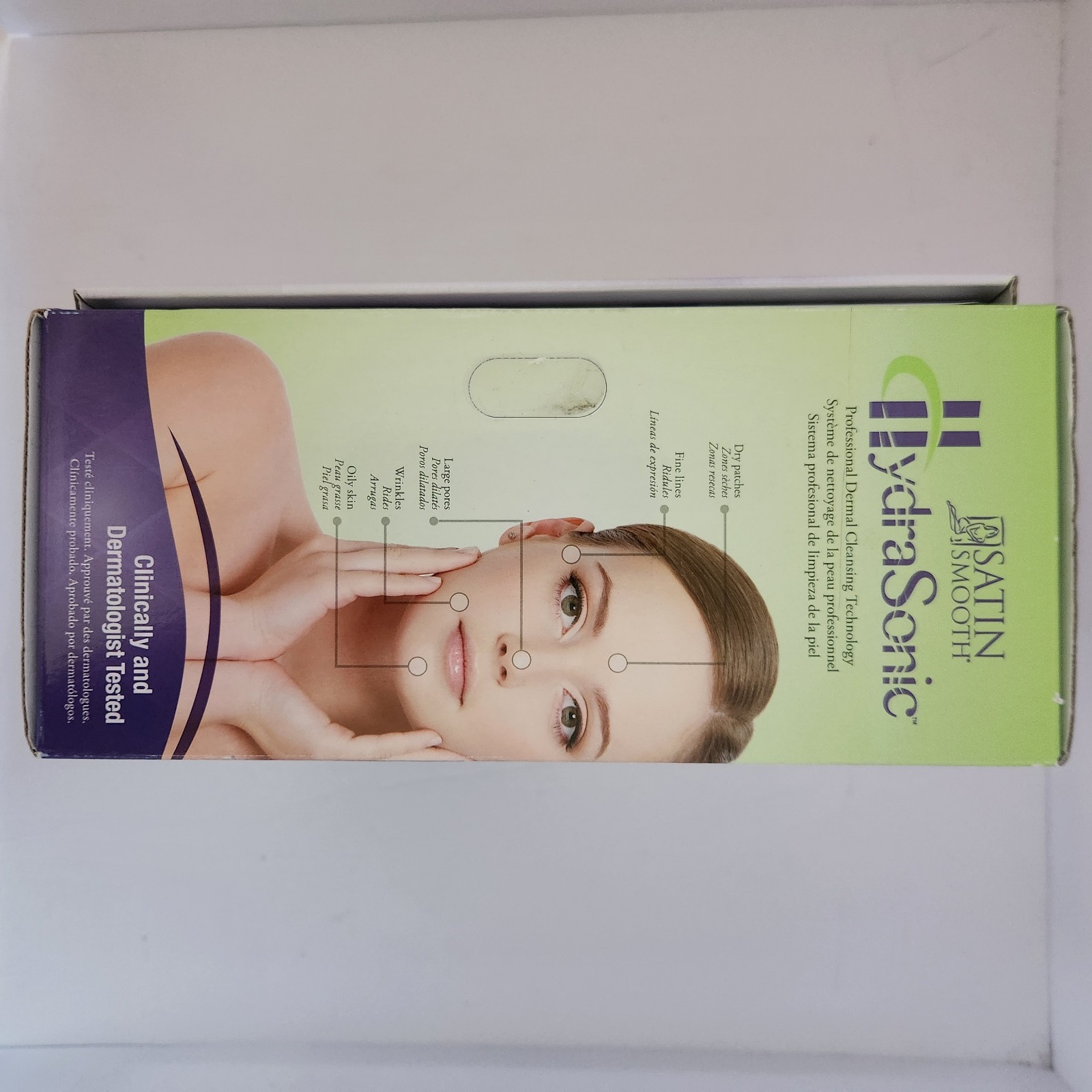 Hydrasonic satin smooth professional dermal cleansing NIB