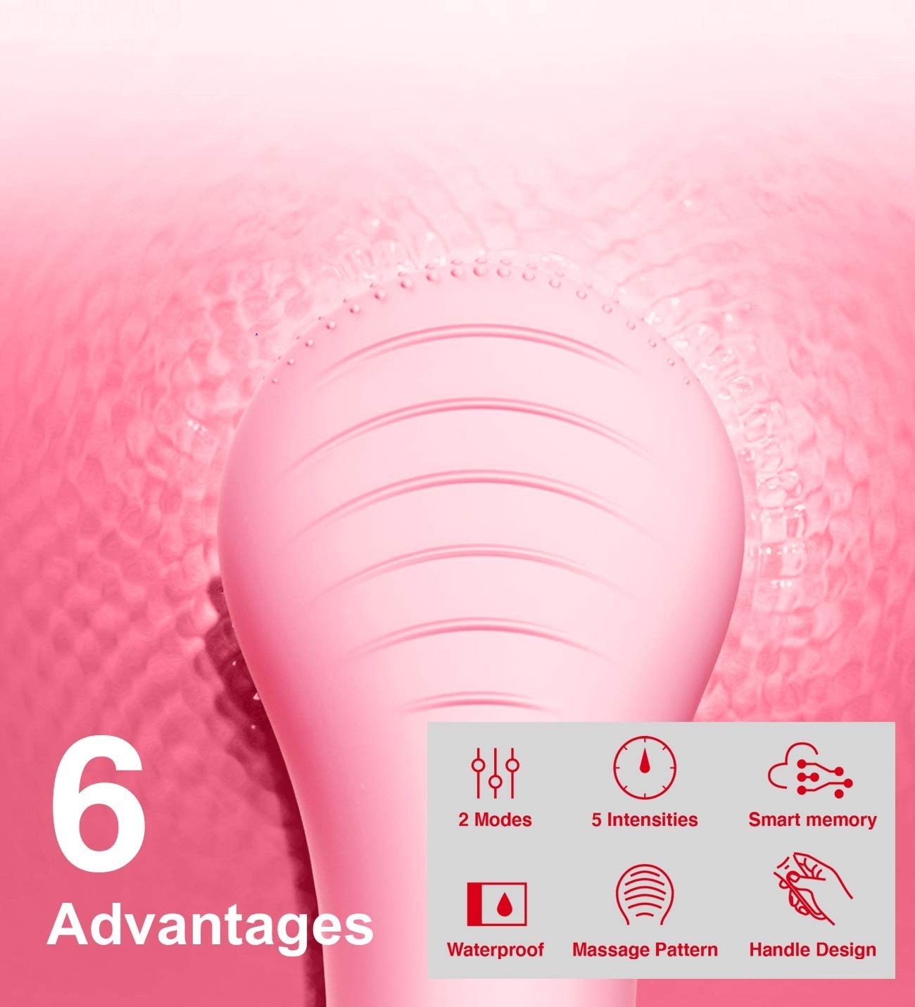 Cepillo De Limpieza Facial Eléctrico Impermeable Y Recargable Para Cara US NUEVO