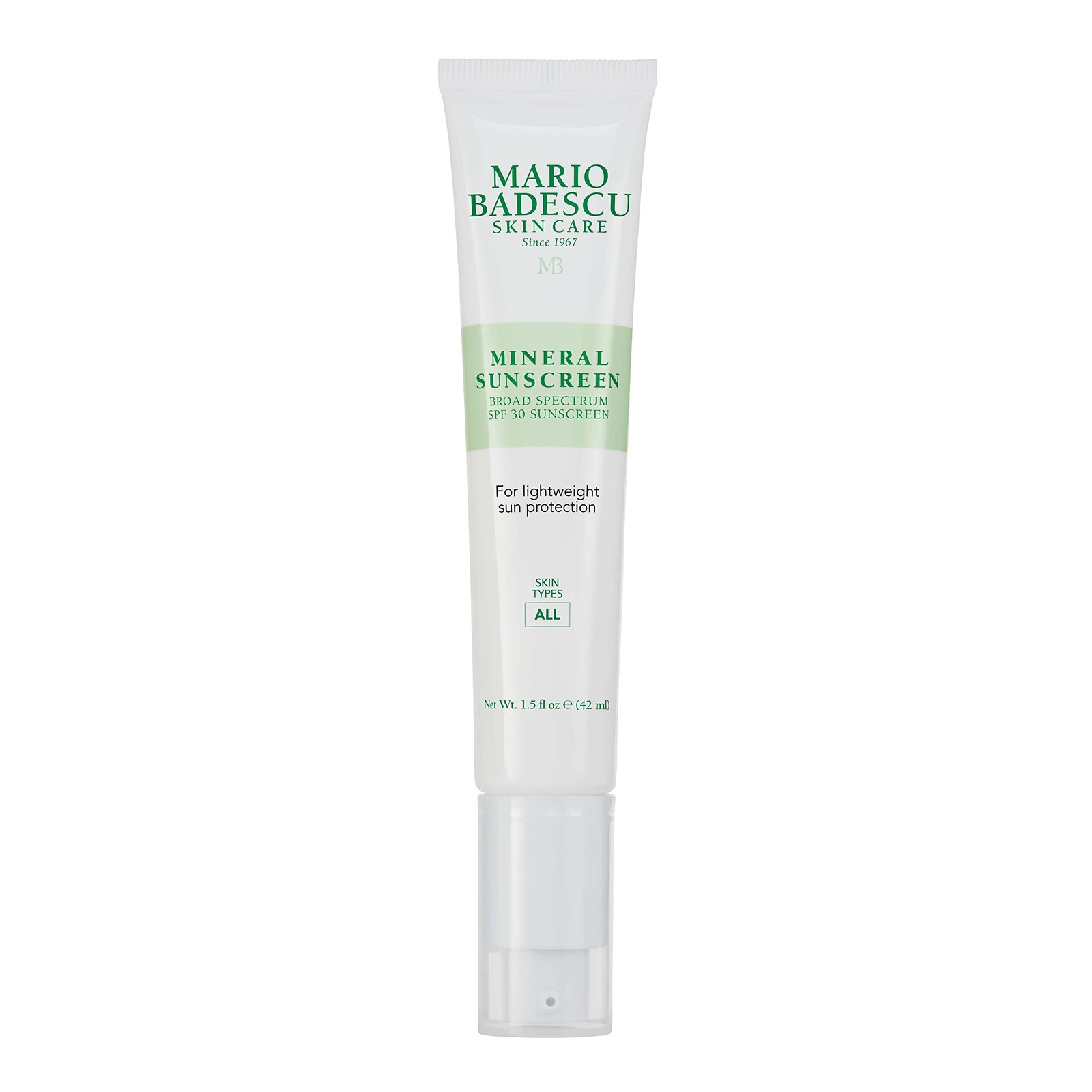 Mario Badescu Mineral Sunscreen SPF 30 for All 1.5 Ounce (Pack of 1), White