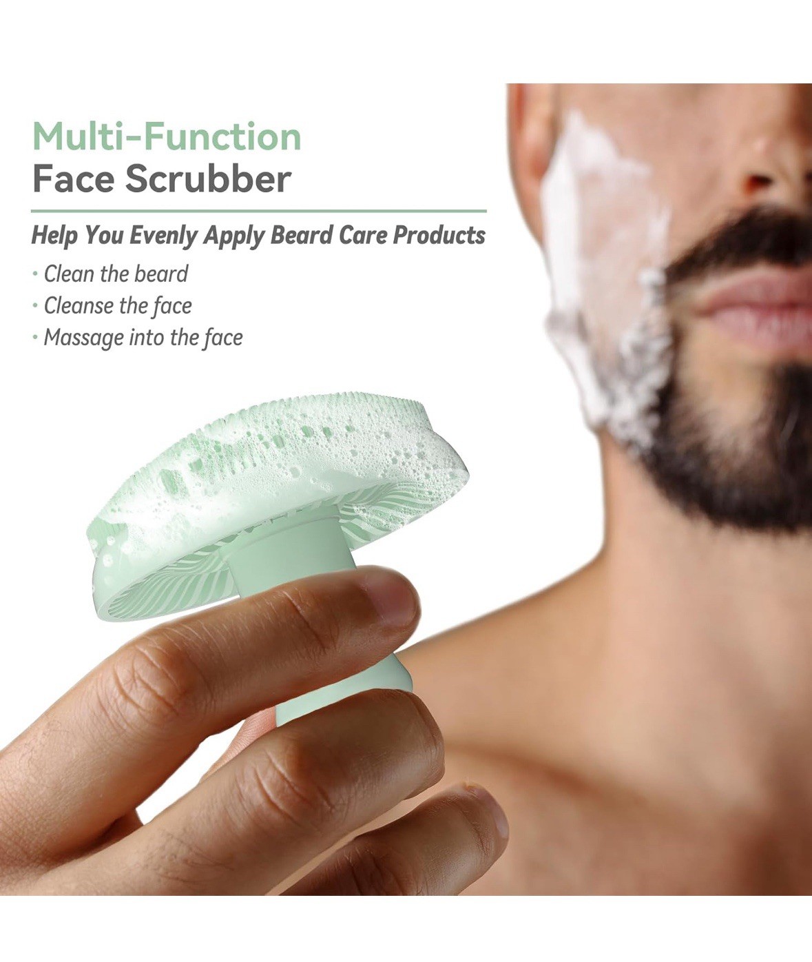 Multi purpose face scrubber acne removal brush. Super soft.