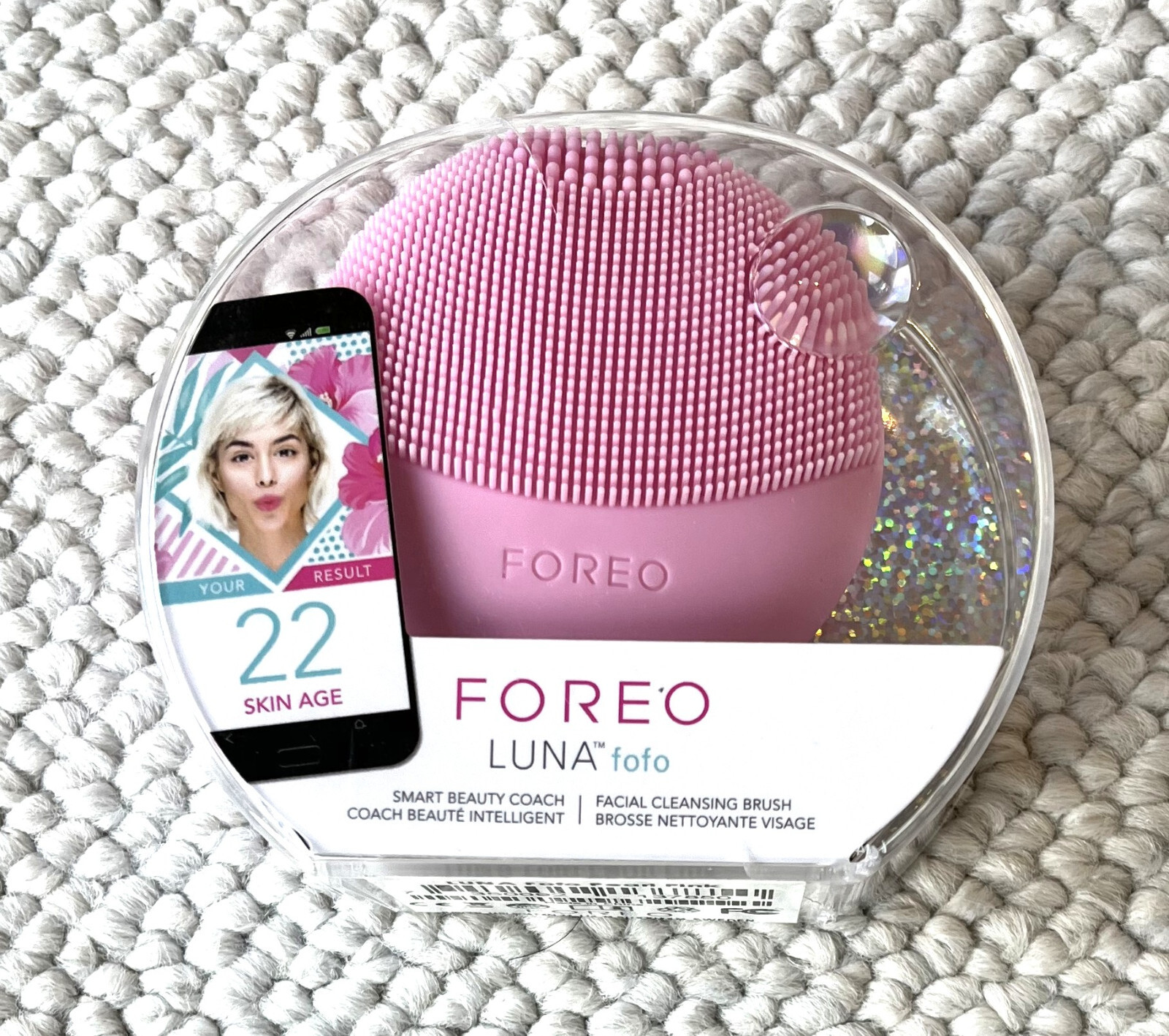 Foreo Luna FoFo Smart Beauty Facial Cleansing Brush – Pearl Pink