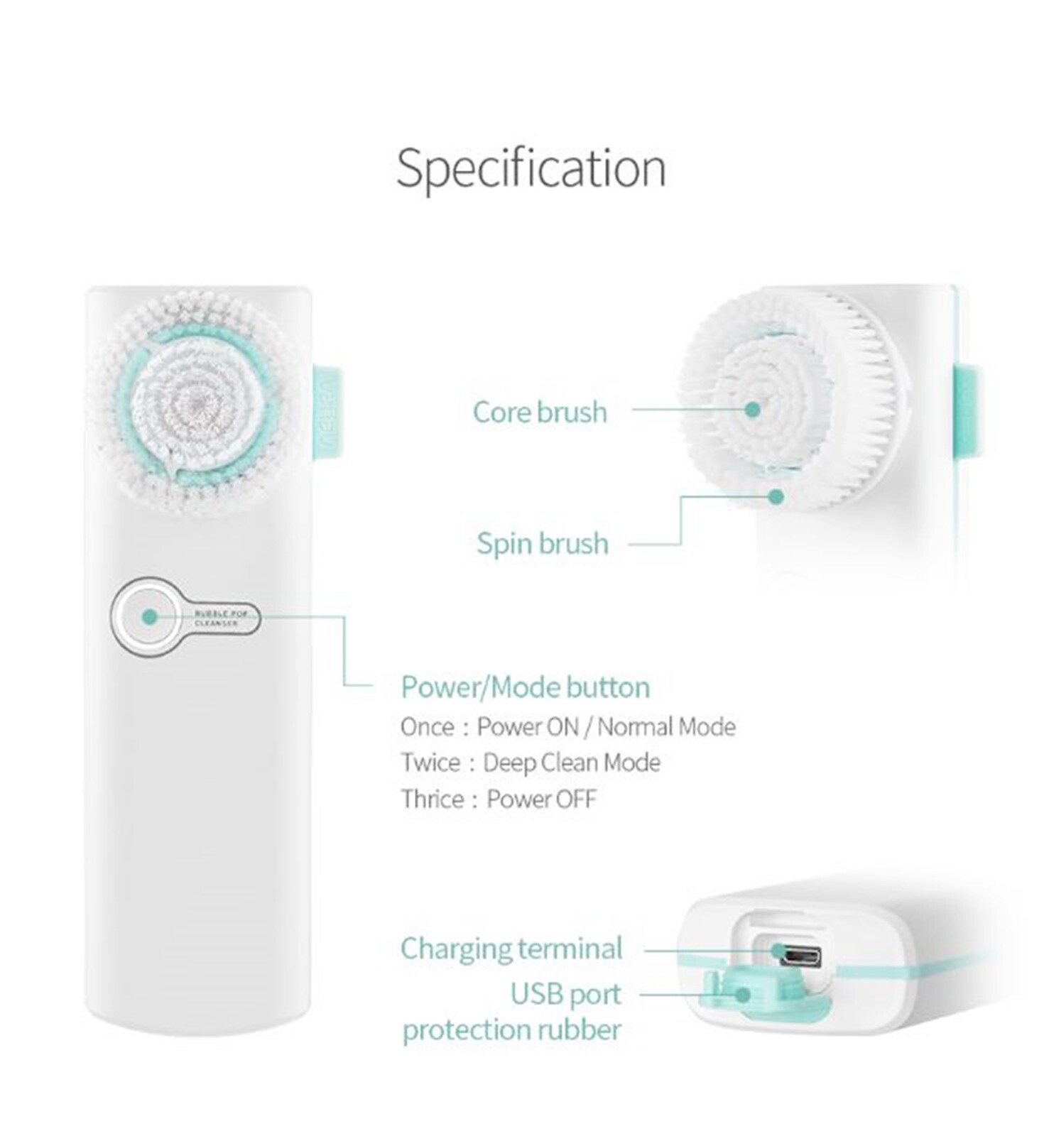 VANAV Refiil Brush for Bubble Pop Cleanser [OFFICIAL]