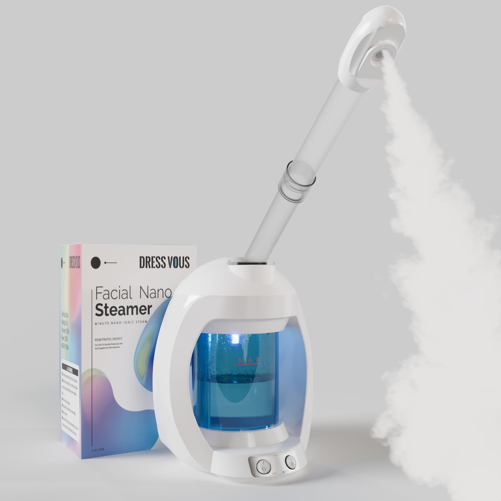Facial Steamer, Face Steamer for Esthetician and Nano Ionic Portable Ozone Ha…