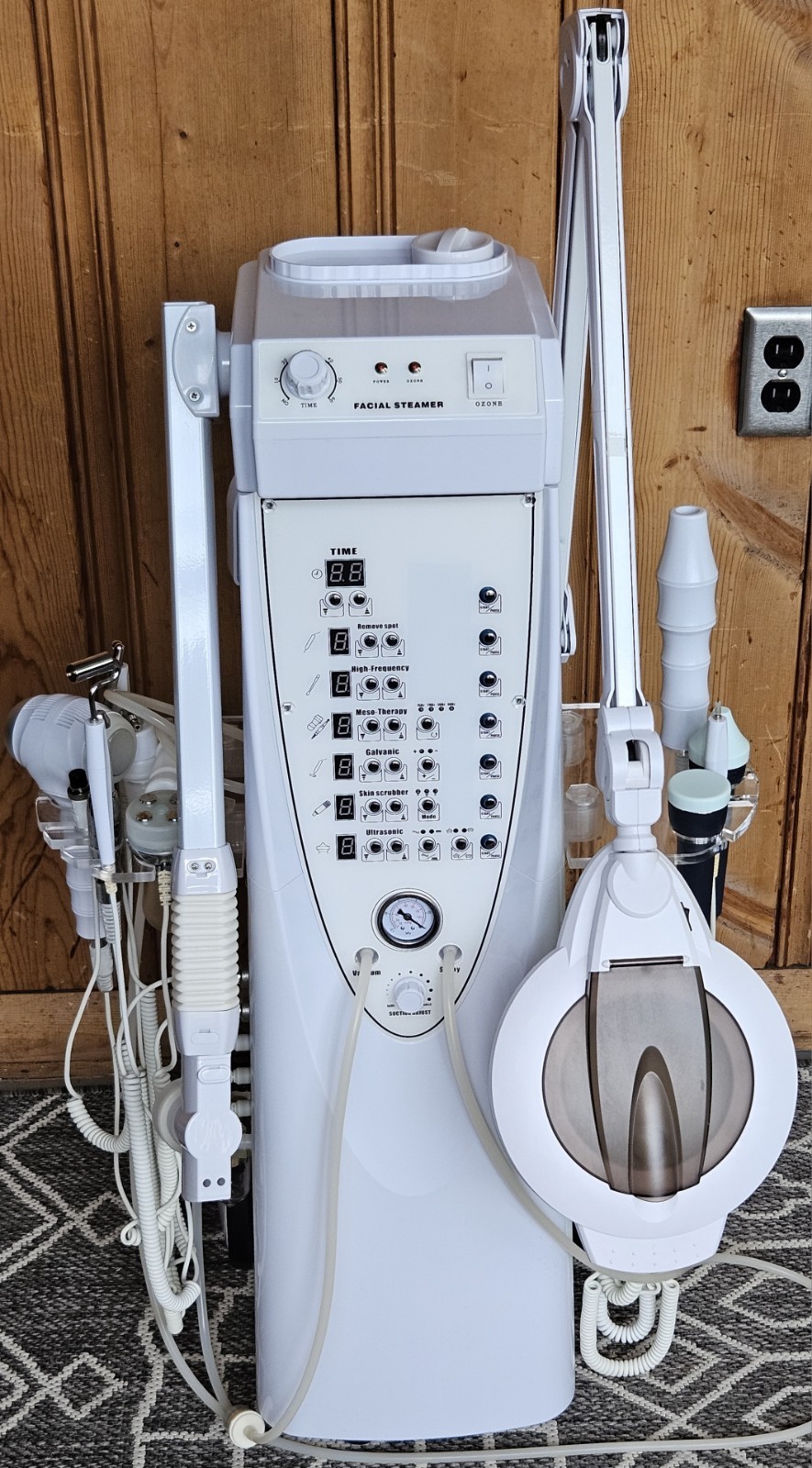 Yirenmei MultiFunction Facial Beauty Machine Steamer Mag Lamp Vacuum YM-NM1008