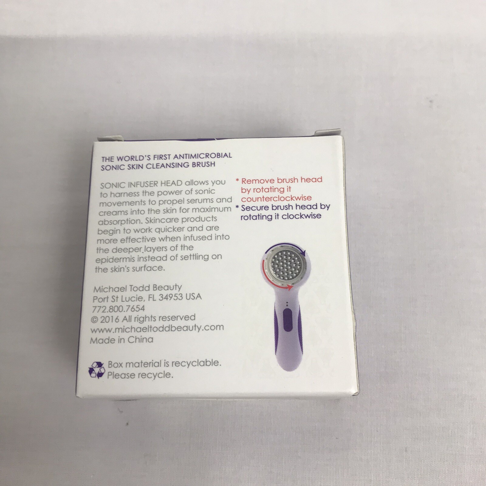 Brand New Micheal Todd Beauty Soniclear Replacement Infuser Head