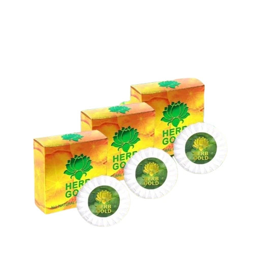 Set of 3 pcs HERB GOLD Soap 50 grams