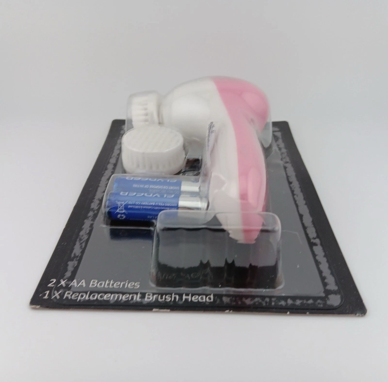 Studio Selection Facial Beauty Brush Pink/White Cleansing System With Batteries